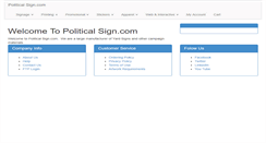 Desktop Screenshot of new.politicalsign.com