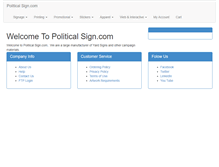 Tablet Screenshot of new.politicalsign.com